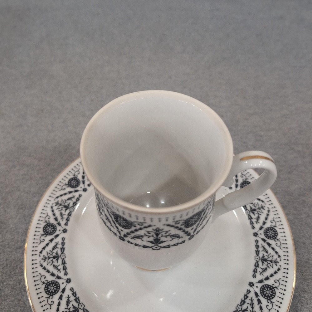 Sheffield Versailles Fine China Demitasse Cup and Saucer Set Japan 1970 JE 60 61 - Picture 3 of 7